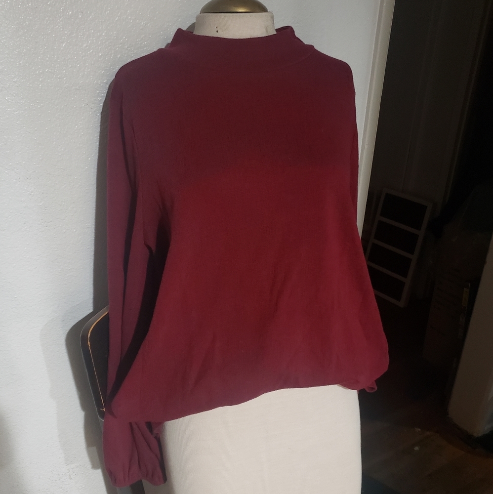 Old Navy Mock Neck Long Sleeve Blouse
